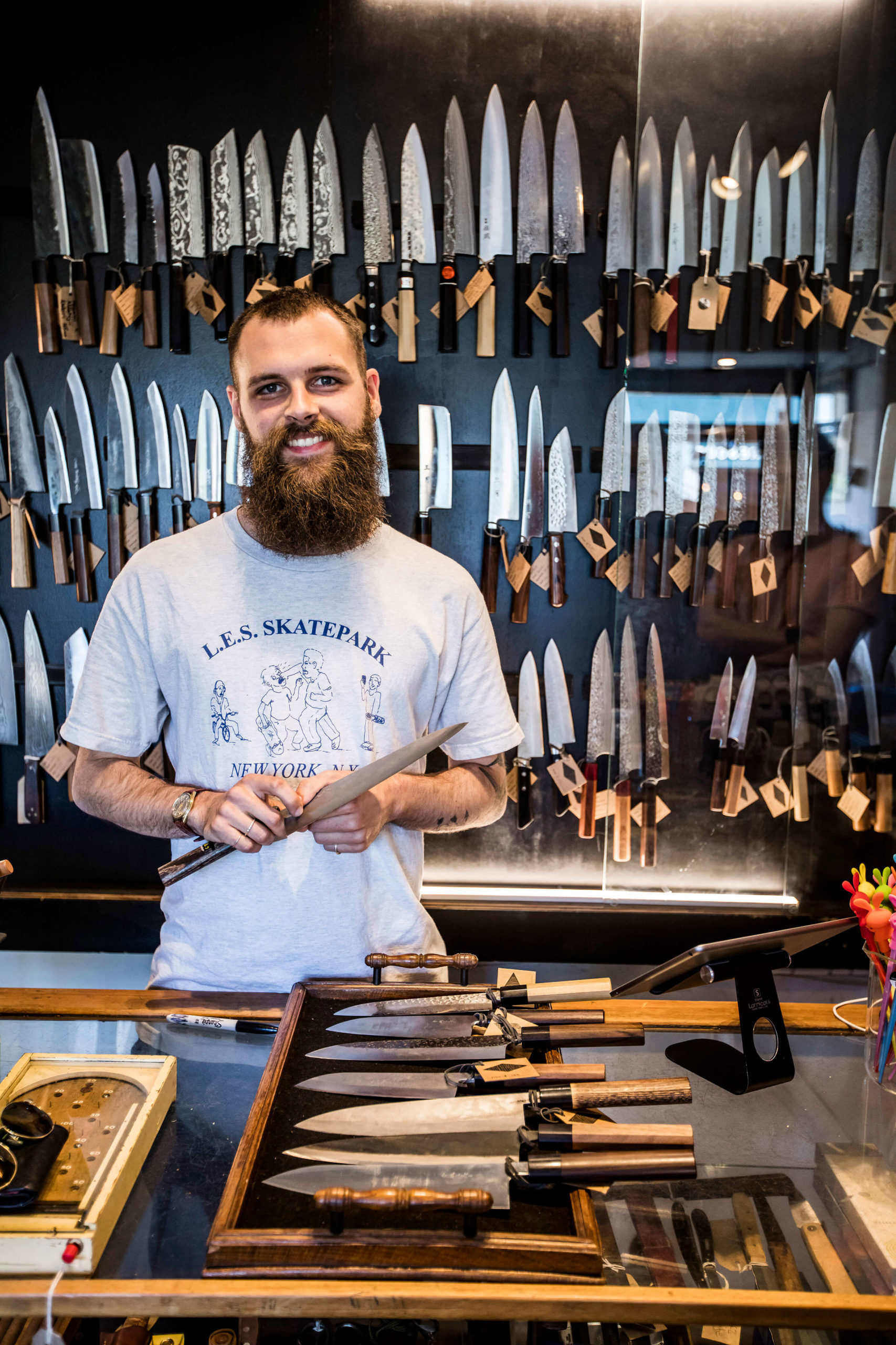 Japanese knife seller, Newington Green for Hill Residential