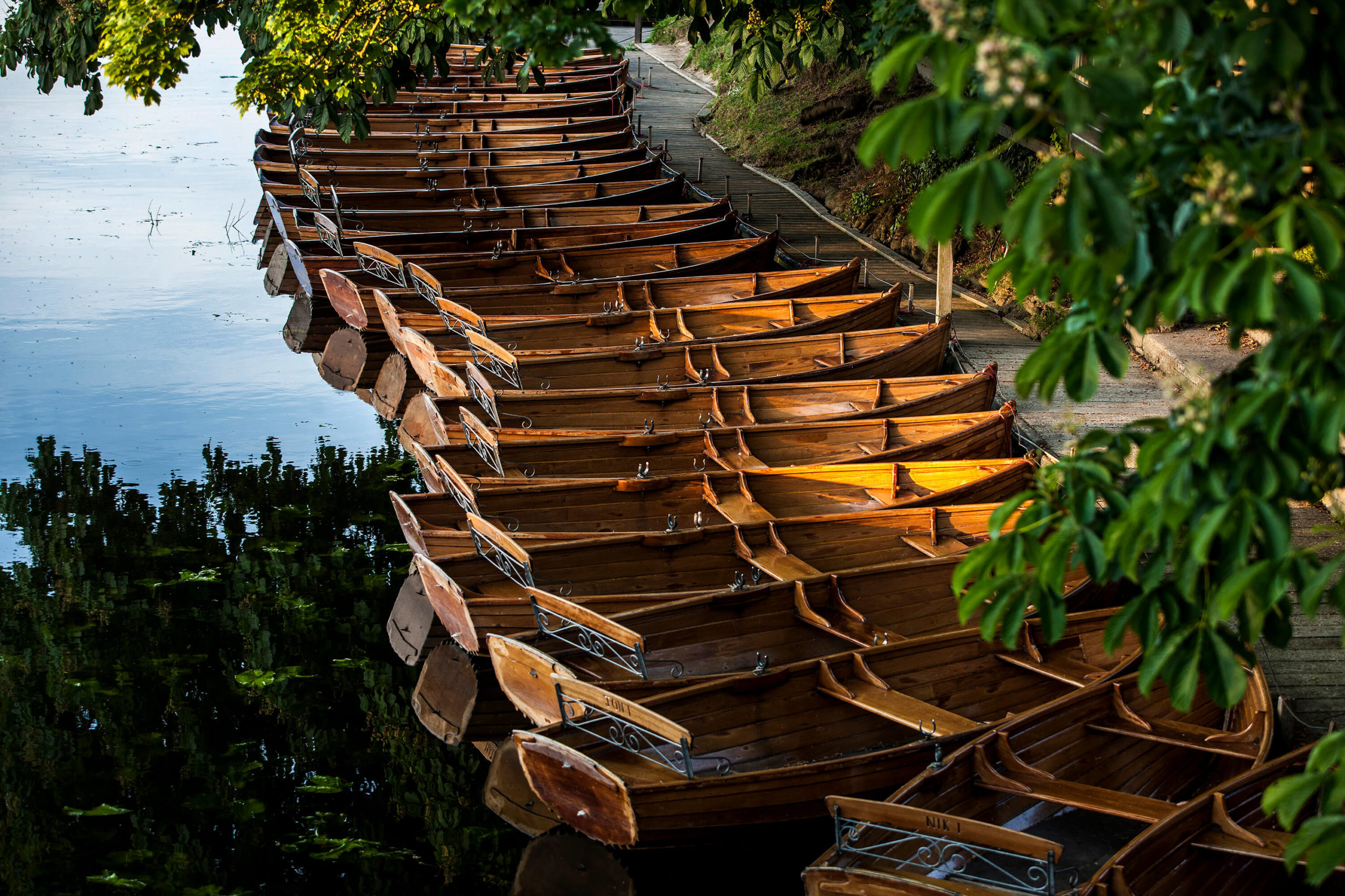 Rowing boats on the River Stour, Constable Country for Hopkins Homes