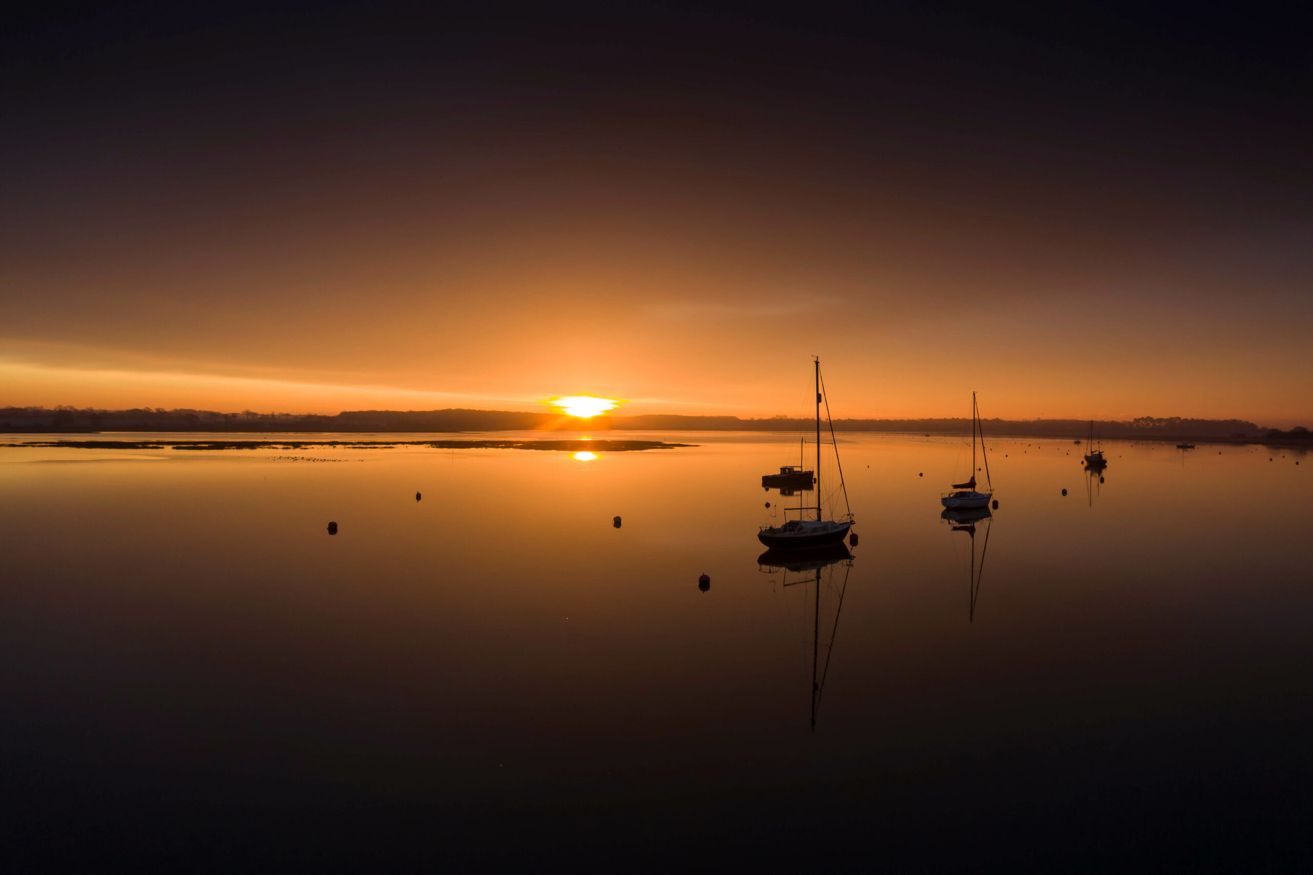 Dawn over River Deben at Waldringfield